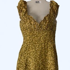 Zara Yellow Floral Dress